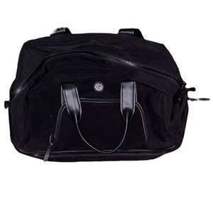 Black duffle bag